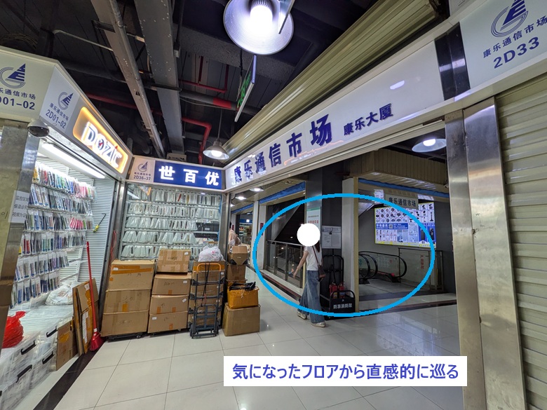 迷走を防ぐ！深セン 賽格 康楽大厦での賢い立ち回りと回遊ルート 案内図がない康楽大厦をスムーズに攻略するコツ 気になったフロアから直感的に巡る